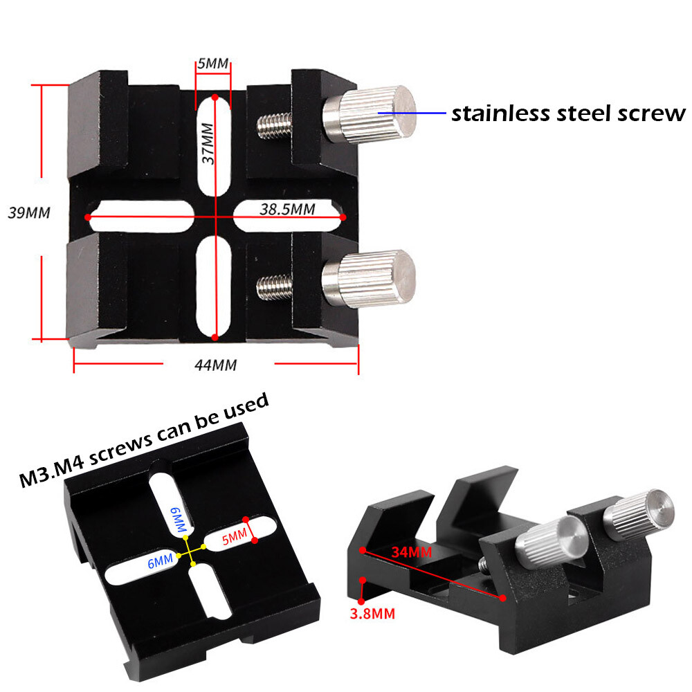 2pack Universal Dovetail Base Telescope Mount for Finder Scope Laser Pointer