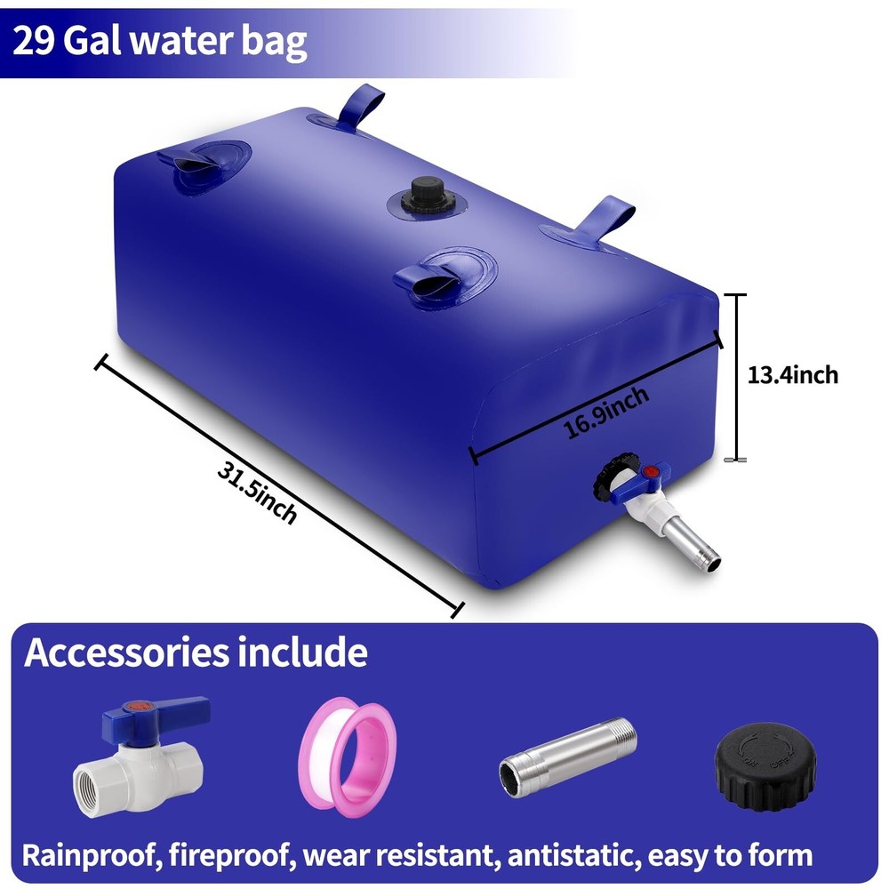 Large Capacity Water Storage Bladder Containers, Bladder Tank for D... Fast Ship