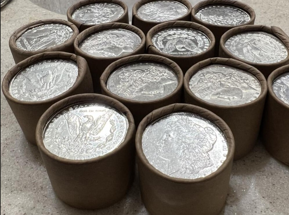1878-1904 SILVER MORGAN DOLLAR $10 ROLL SALE AU-BU  P,O,CC SET LIQUIDATION OBW
