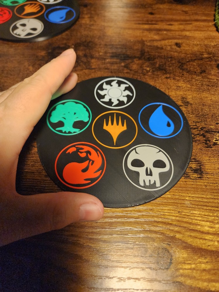Magic the Gathering 5 Mana Symbol Wall Art