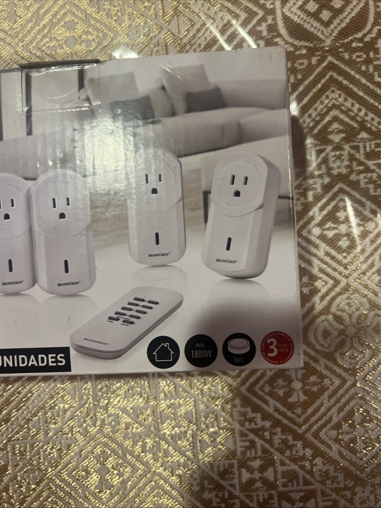 SilverCrest Indoor Wireless Socket Set - Up To 40m Range / 5 Piece Set