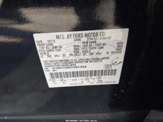 EXPLORER 2013 Glove Box 5011530