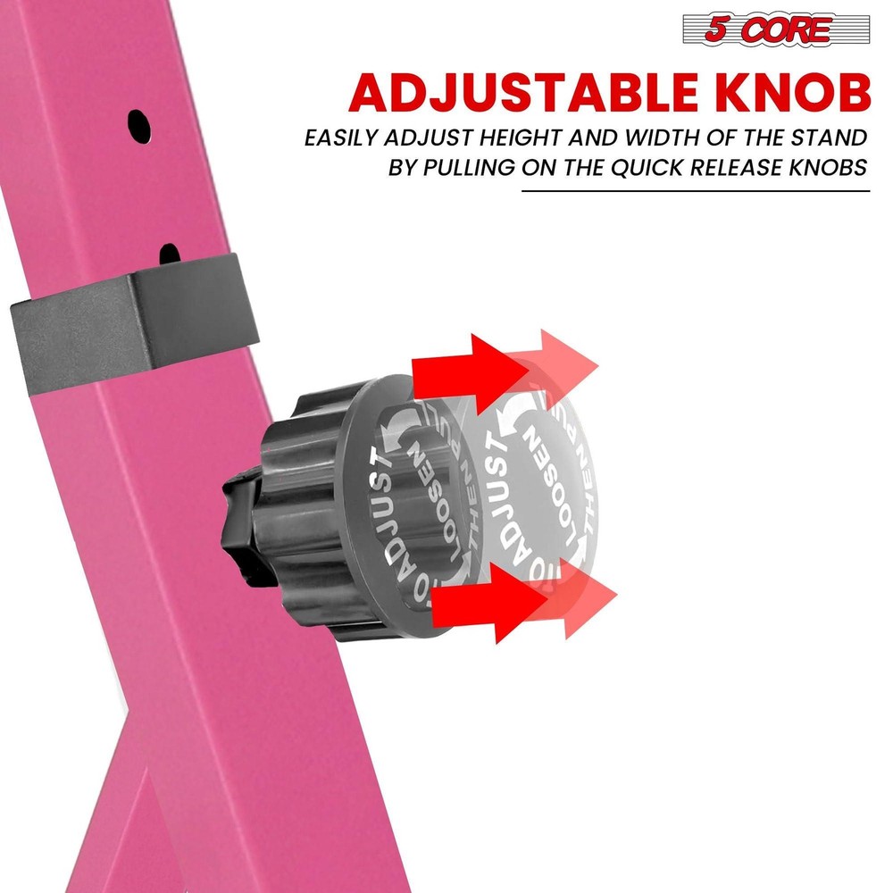 5 CORE Keyboard Stand Riser Z Style Height Width Adjustable Portable Heavy Duty