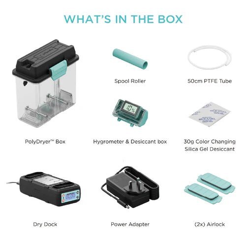 PolyDryer Dryer Dock and Storage Box by Polymaker and FabNotion