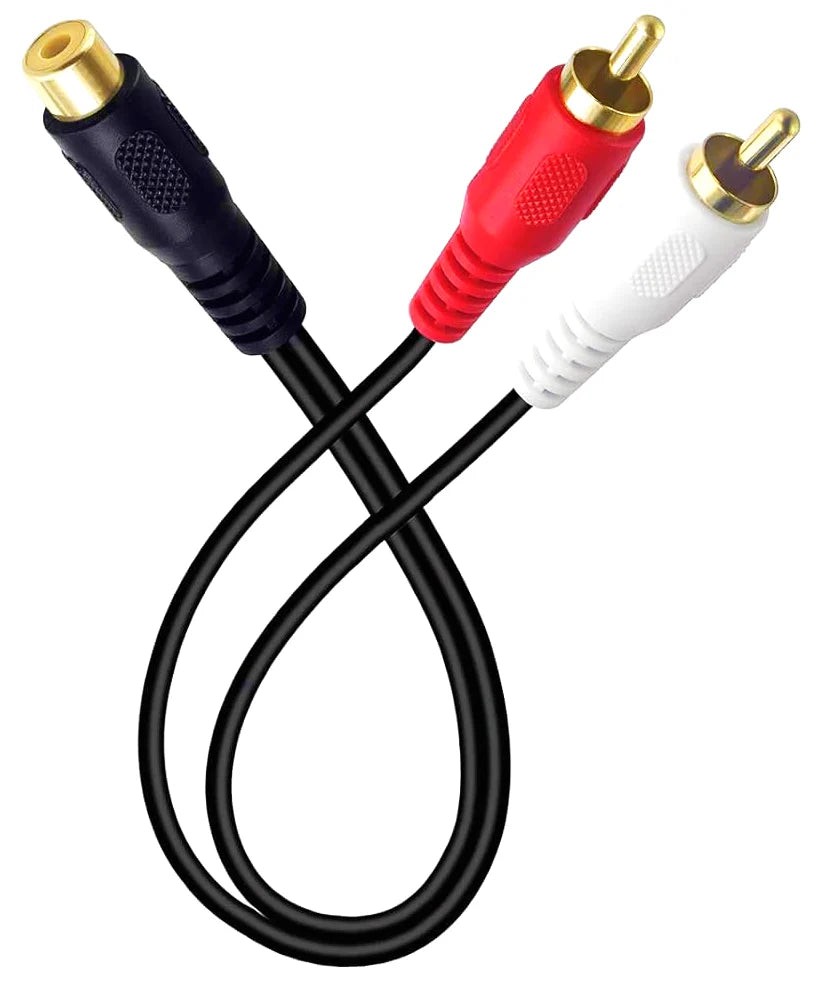 2 Absolute 1F2M RCA Interconnect Cable Wire Marine Car Amplifier Stereo Home