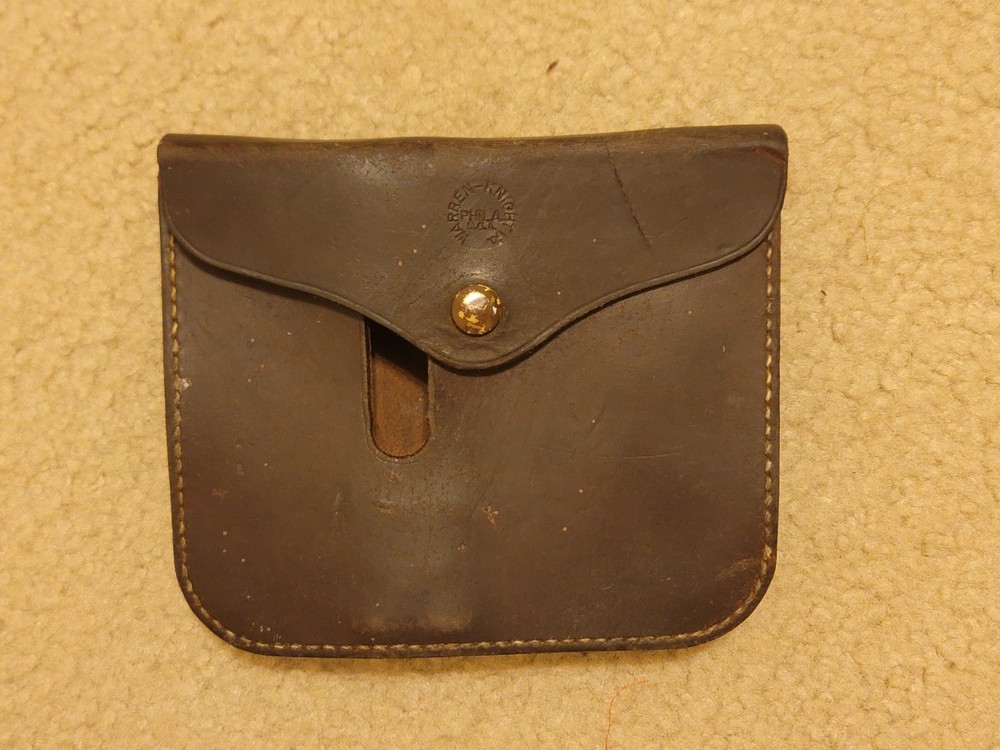 Vintage Warren Knight Leather Compass Case Without Compass