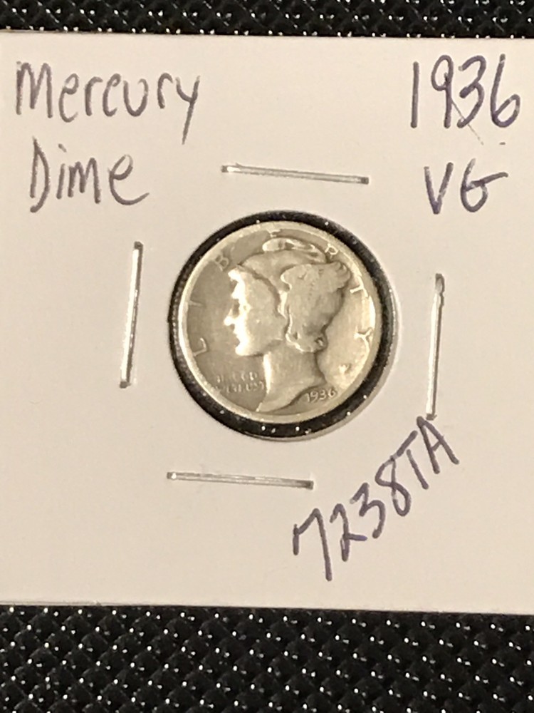 1936 Mercury Dime  VG