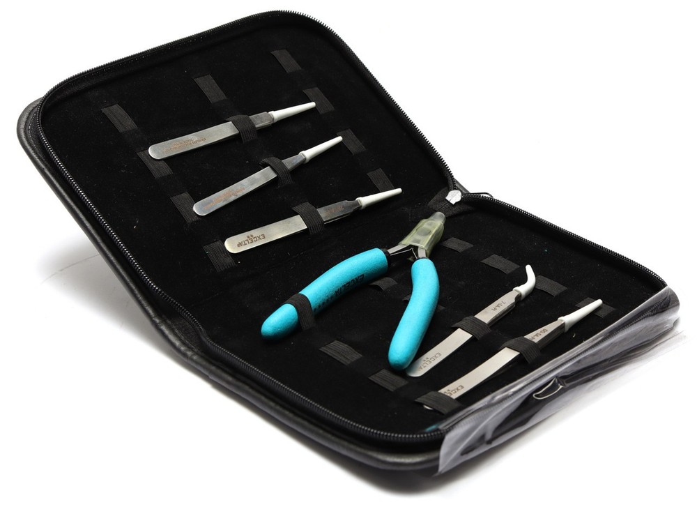 Excelta Tweezer Set, 6pcs
