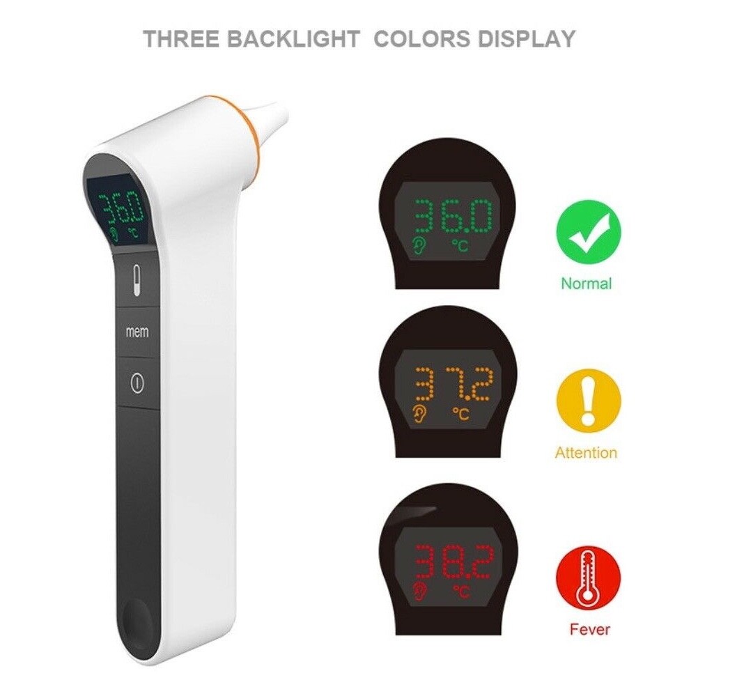 Infrared Non-Contact Forehead Thermometer FDA CE Medical Grade Babies Adult