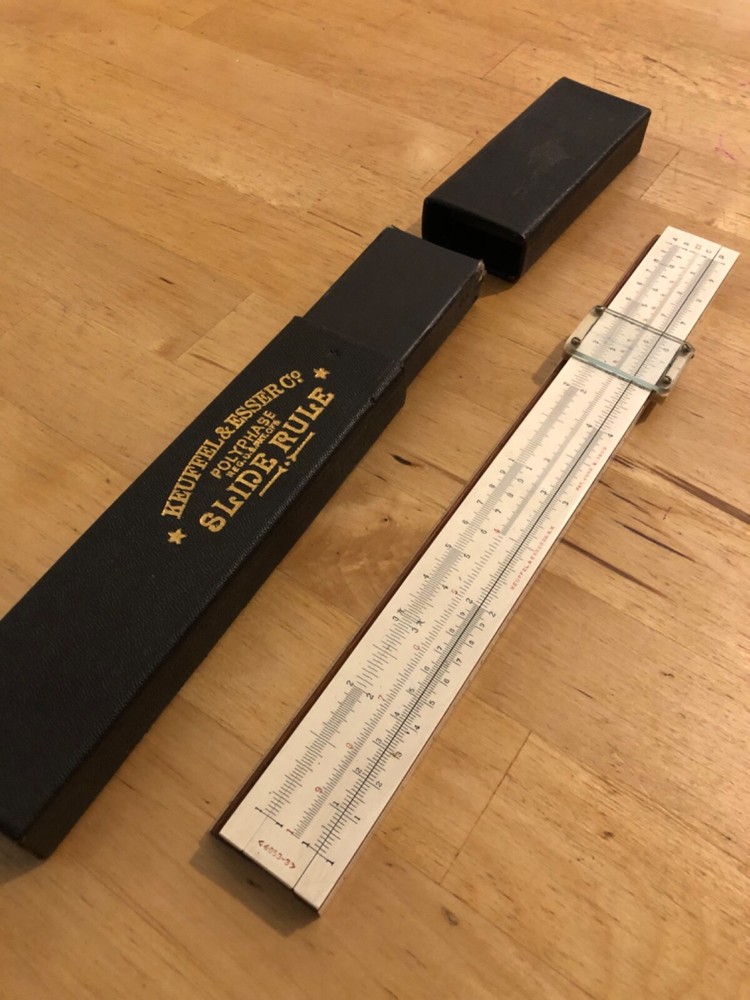 Vintage Keuffel&Esser Co polyphase Slide Rule