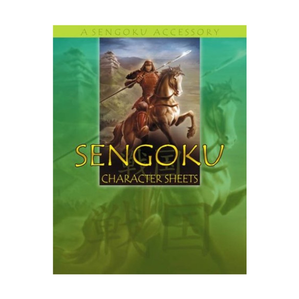 Gold Rush RPG Sengoku Character Sheets VG