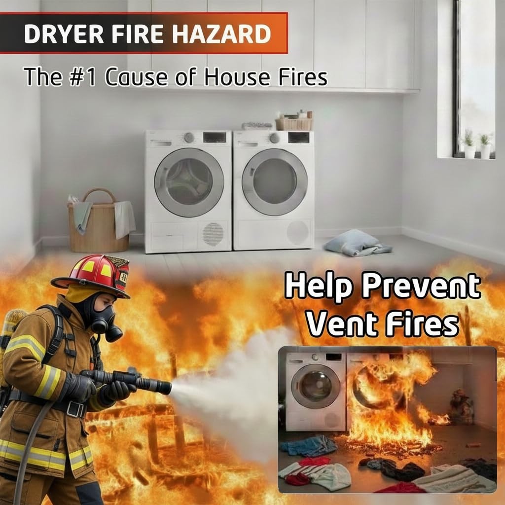 Dryer Vent Cleaner Kit Flexible Lint Brush Refrigerator Coil Dust Remover