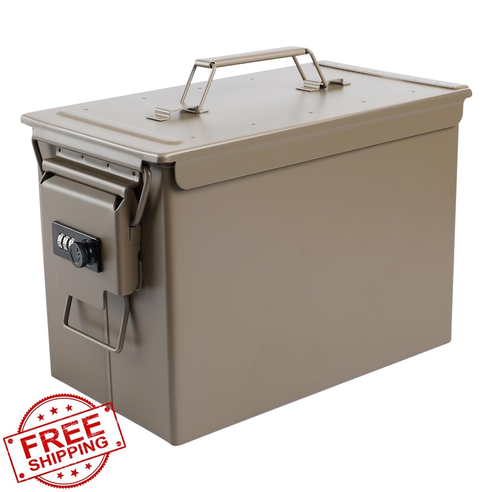 YSKMLOLP Ammo Can Storage Box, Fireproof, Waterproof, Lithium
