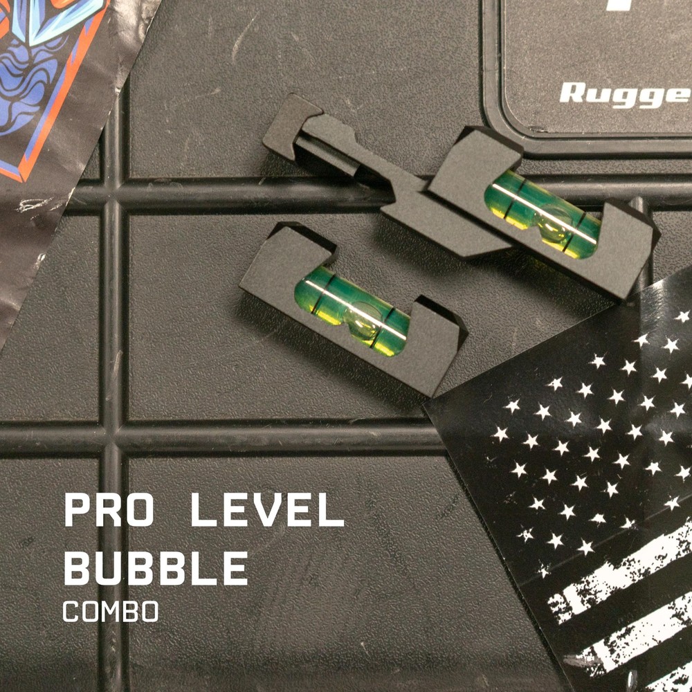 Monstrum Scope Leveling Kit with Picatinny Bubble Level 1 inch