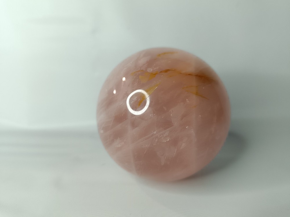 Pretty Rose Quartz Sphere 868 Grams