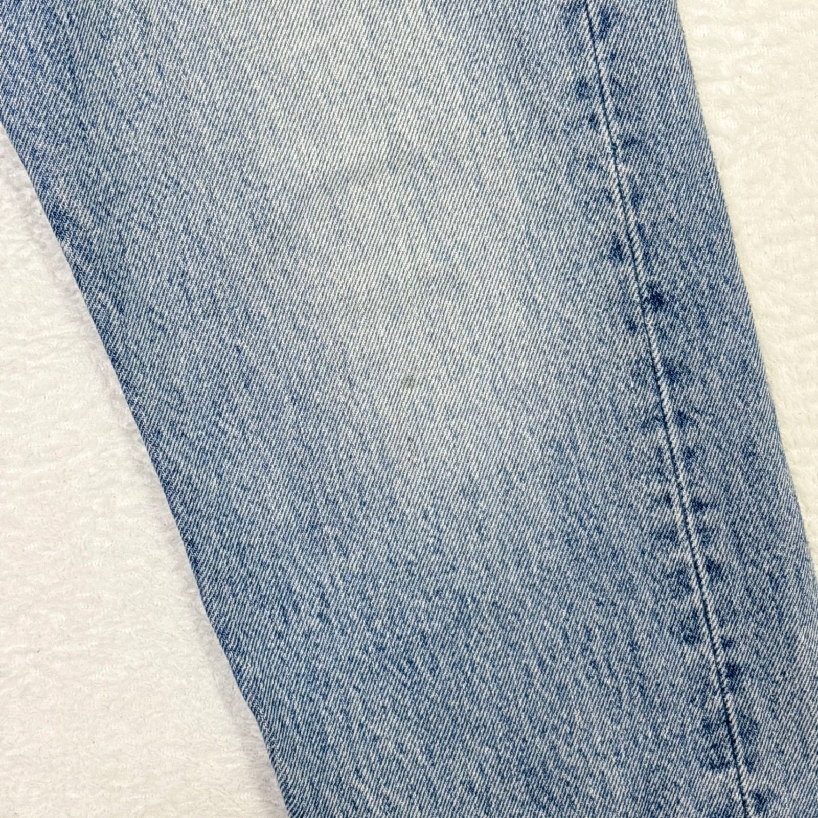 Levis Wedgie Straight Jeans Light Wash Raw Hem Womens 27 High Rise 100% Cotton