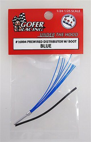 Gofer-Racing Wired Distributor with Boot (Blue) - Plastic Model Vehicle