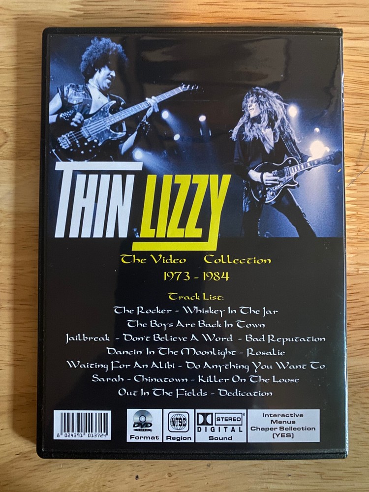 Thin Lizzy - The Video Collection DVD 1973-1984 Phil Lynott Live Rare