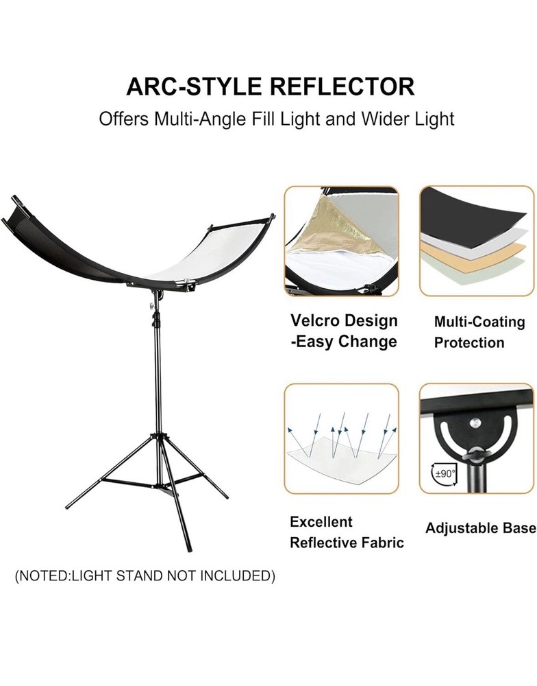 67"X24" Clamshell Light Reflector/Diffuser with Carry Bag for Photography