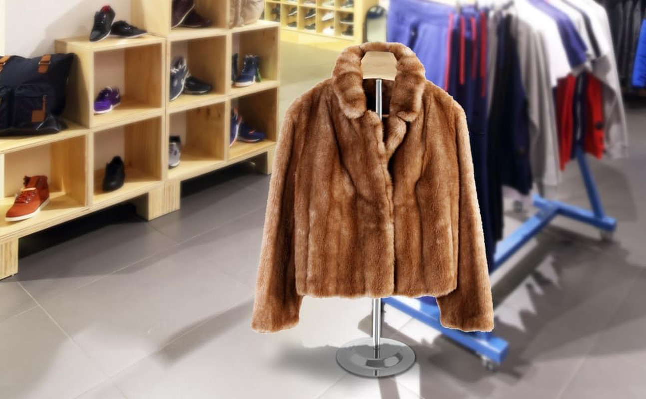 Adjustable Metal T-Shirt Display Stand, 2 Pack Foam & Wire Clothes Hanger Rack -