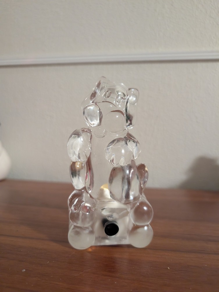 Heavy Acrylic Dog-shaped Night Light w/sensor button