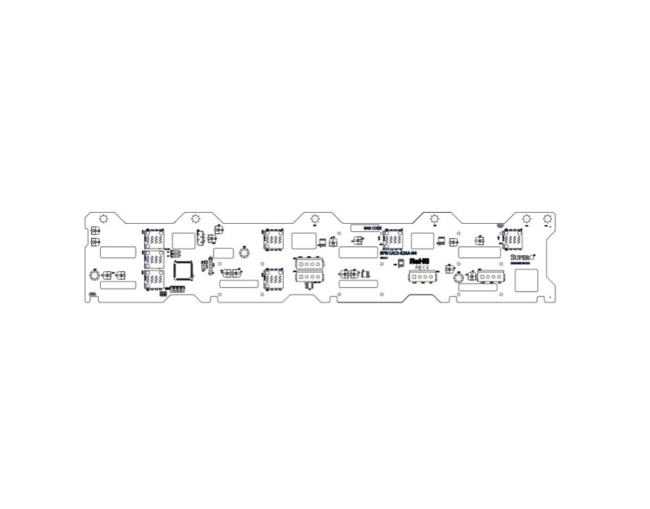 Supermicro BPN-SAS3-826A-N4 Backplane