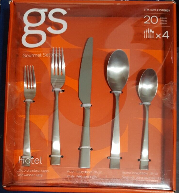Gourmet Settings Hotel 20-piece Flatware Set