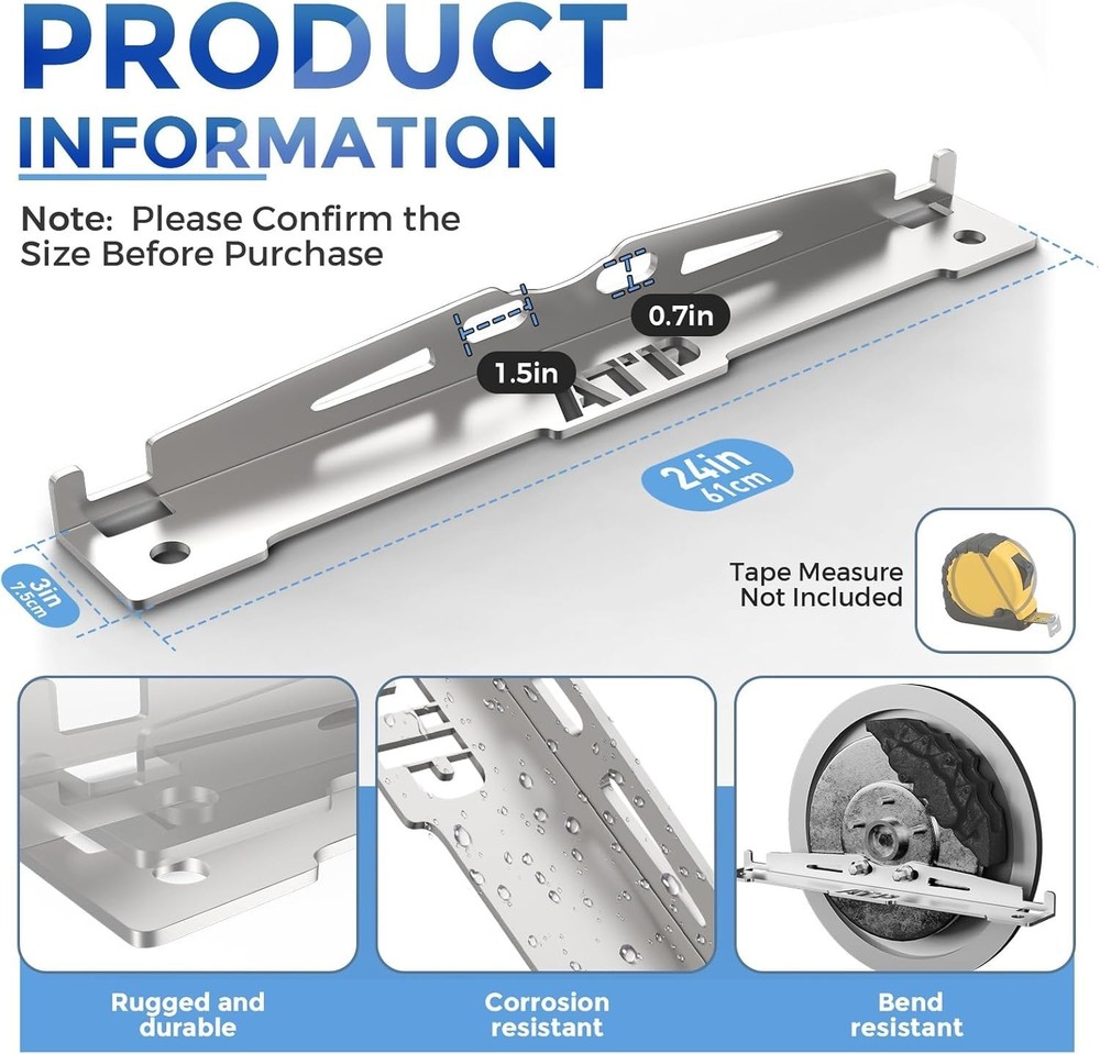 2 Pcs Wheel Toe Alignment Tool Plate,Provides Accurate Wheel Alignment Measur...