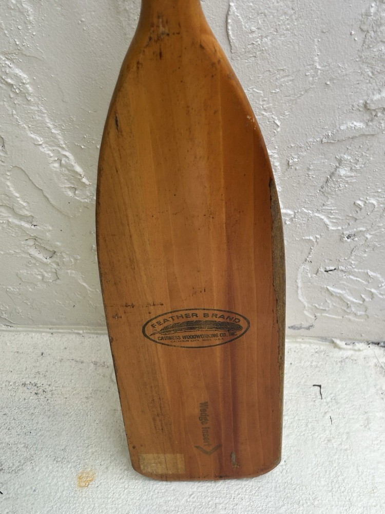 Feather Brand 60" Oar Paddle with wedge insert - good condition