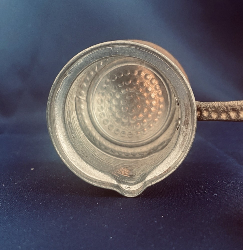 Vintage Copper Turkish Coffee Pot Brass Handle