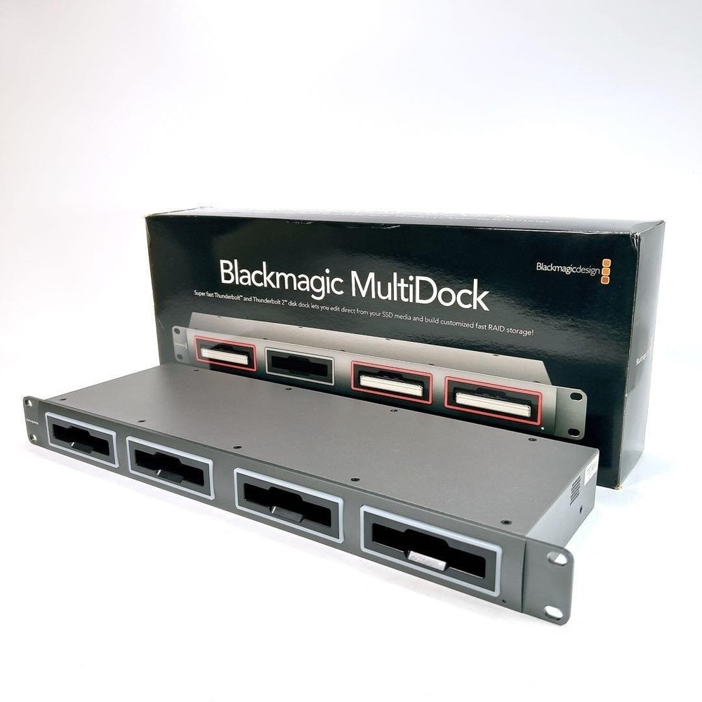 Blackmagic MultiDock 2 SSD HDD Dock 4Bay SATA Thunderbolt Video Editing
