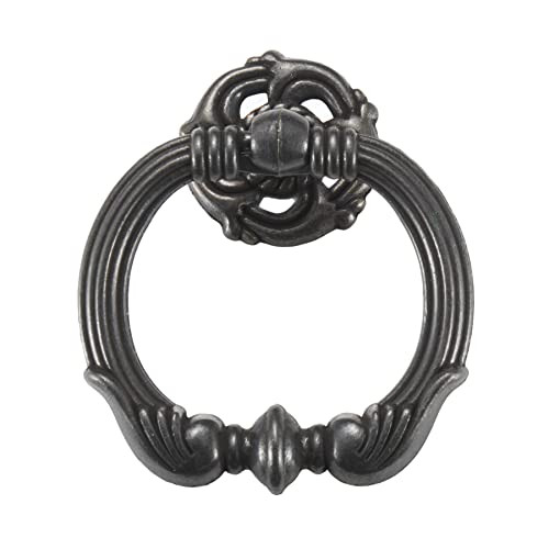 2 Packs Ring pulls,2.6 inch Antique Drawer pulls,Ring Cabinet Cupboard