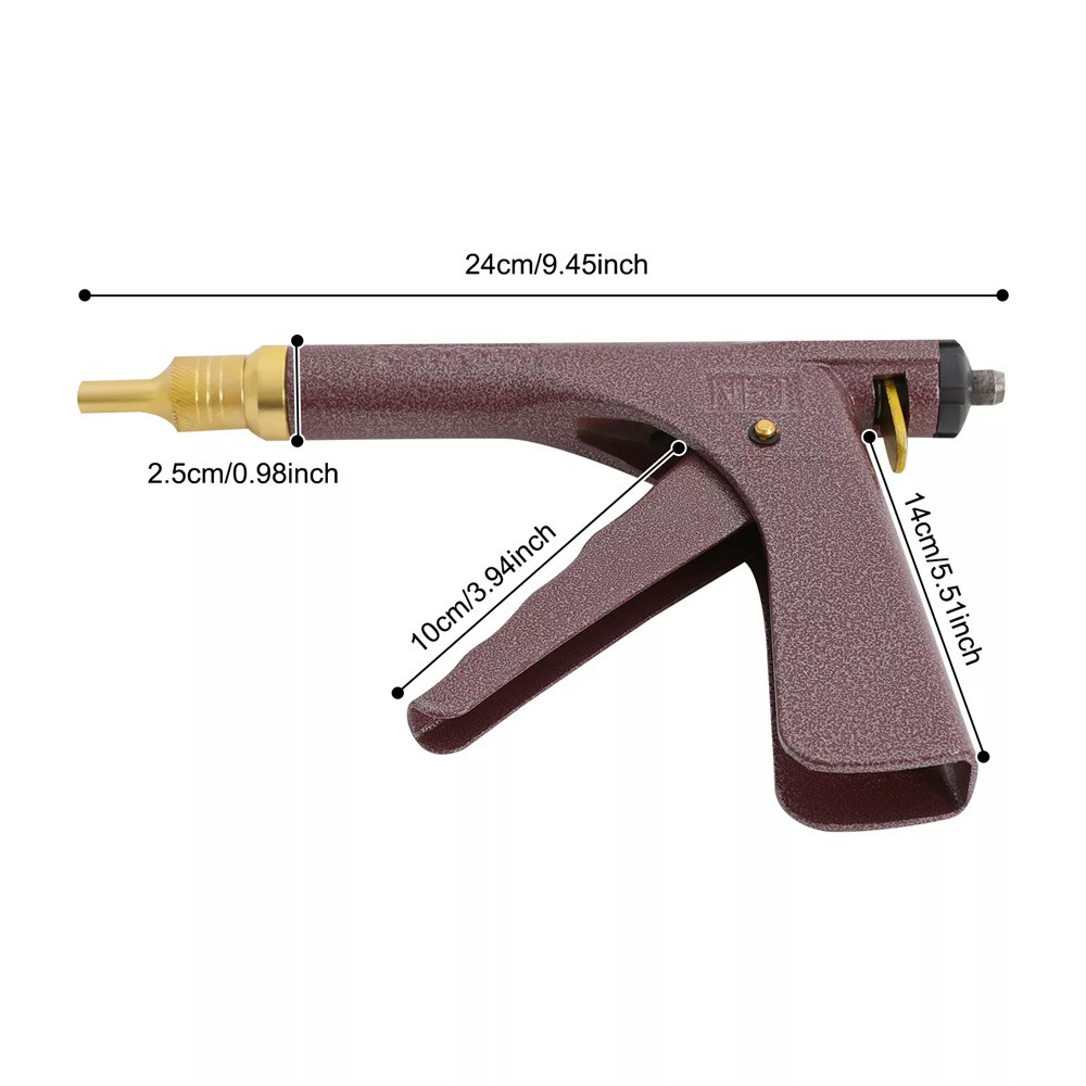 Tire Plugger Tubeless Tire Wheel Repair Gun Kit Mushroom Plug Probe Nozzle