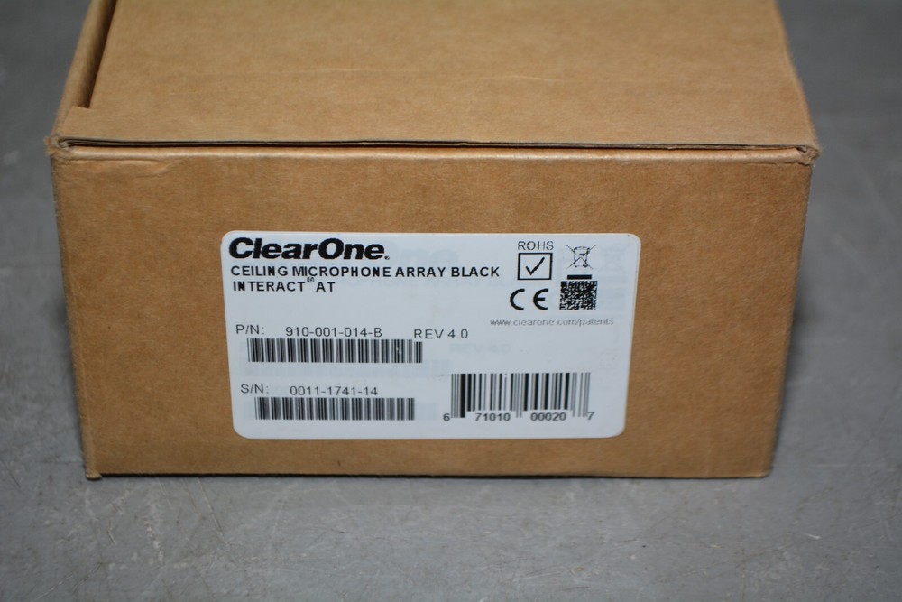 ^ Clearone 910-001-014-B Black Ceiling Microphone Array Kit #X4002