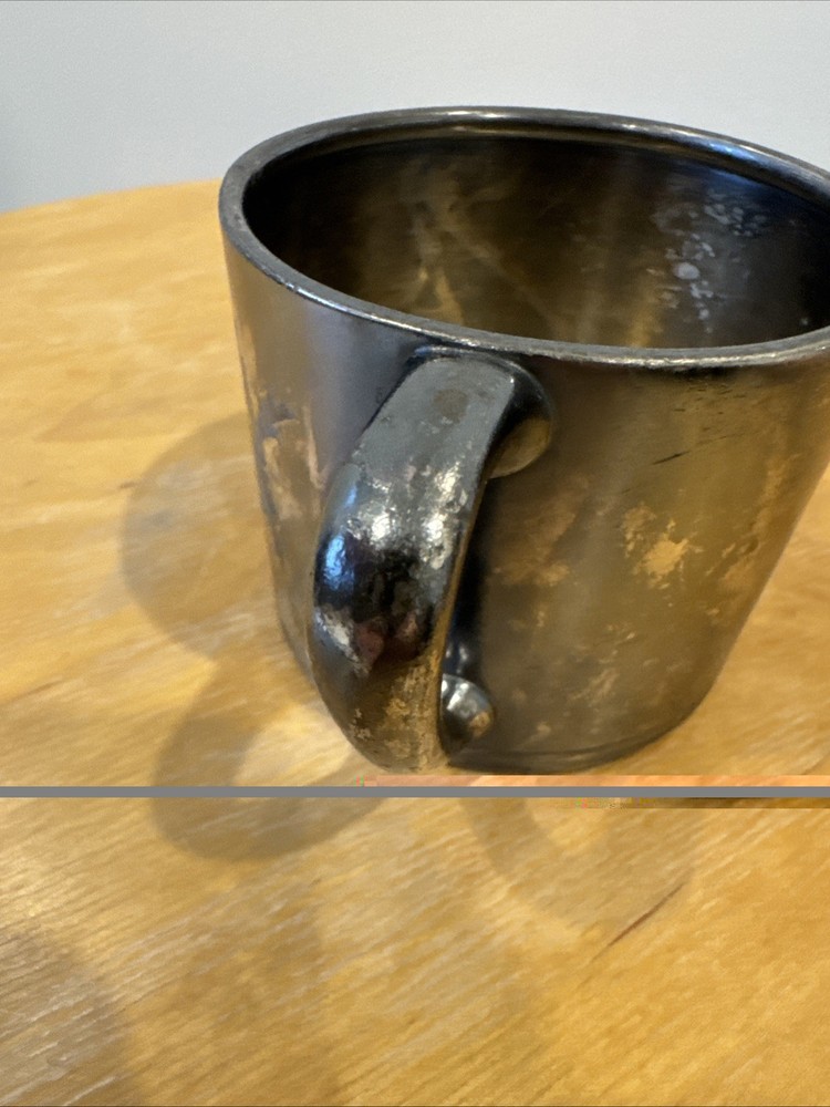 Engraved Reed & Barton Baby Silver Cup Gilt Plated