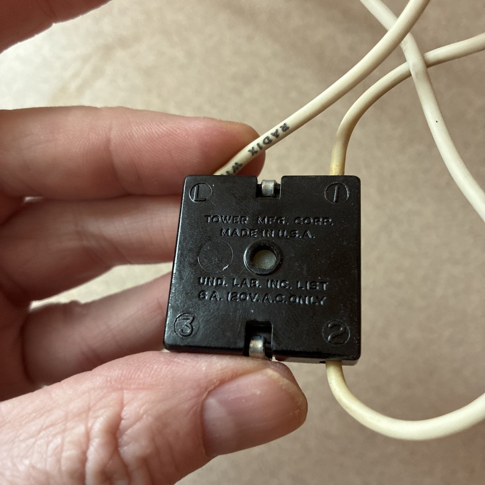 Crock Pot OEM Replacement Temp Power Control High Low Switch From Model 3101/2