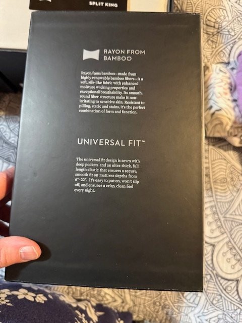 Malouf Split King Sheet set Rayon from Bamboo "ASH" COLORED