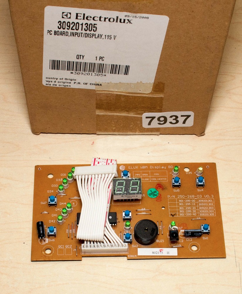 Electrolux 309201305 AC Control Board Input Display