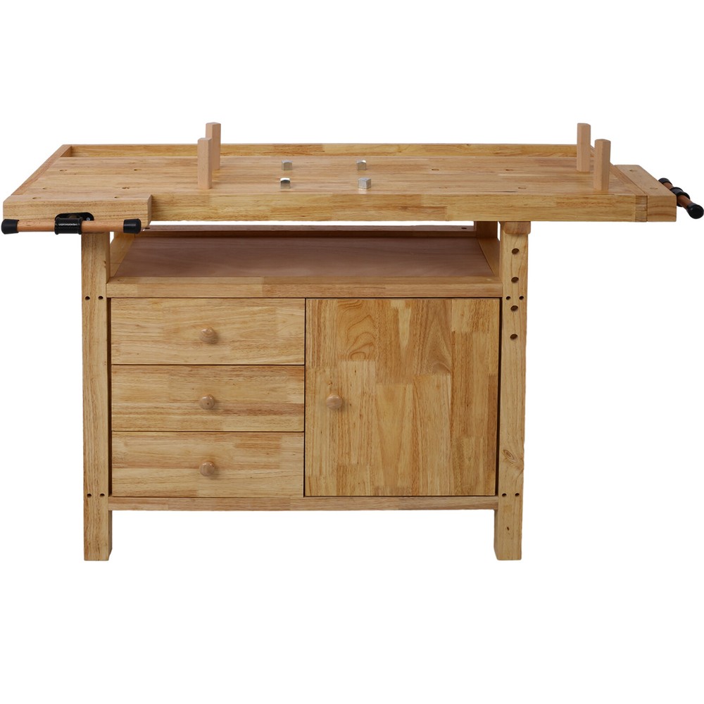 Wood Workbench for Garage Workshop & Home DIY Durable Quick and Easy Assembly