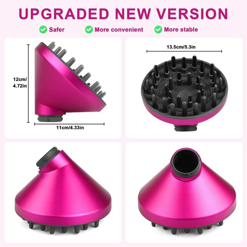 Upgraded Diffuser Attachment for Dyson Airwrap HS05 HS03 HS01 Hair Styling Tool