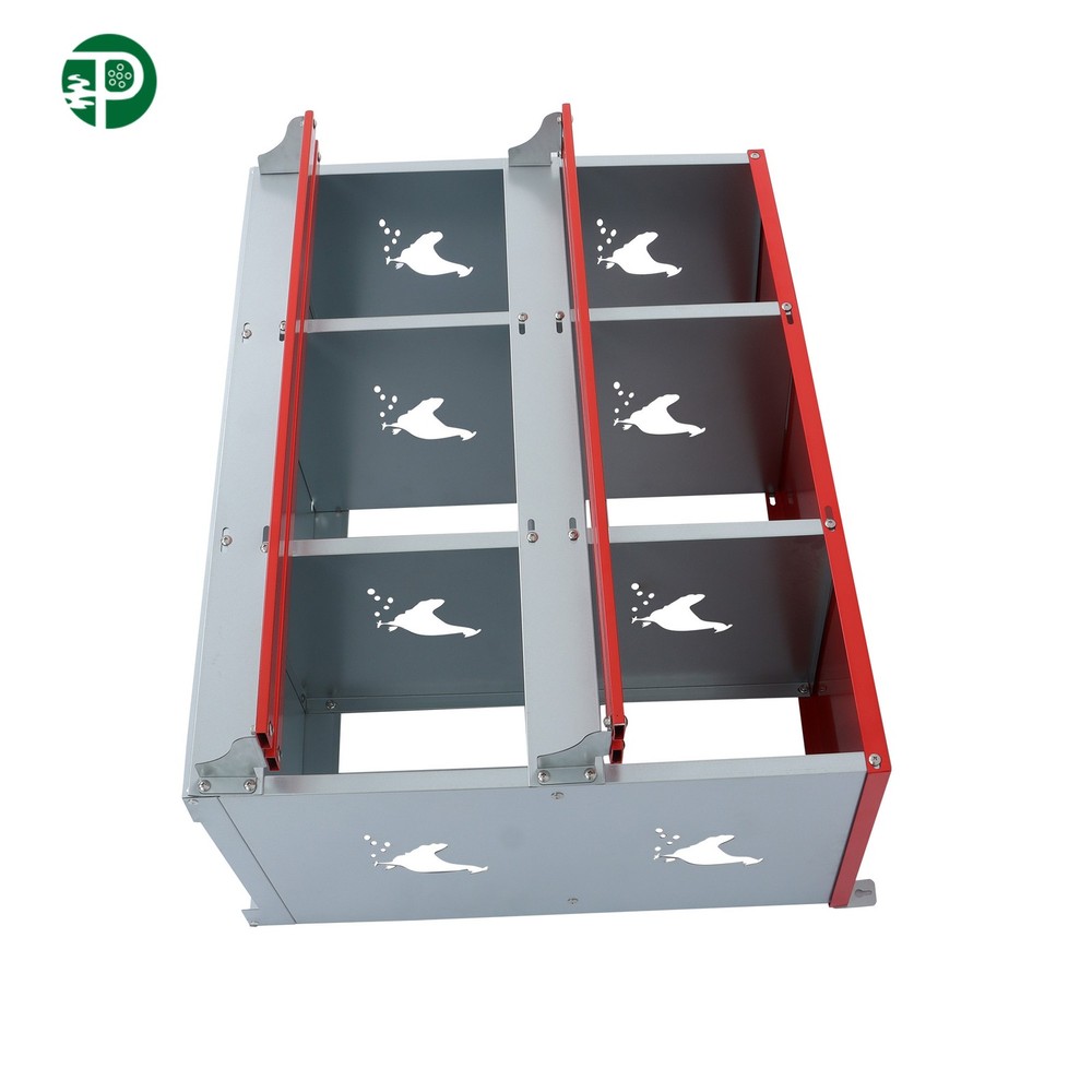 Galvanized Steel 6 Compartment Nesting Boxes for Chickens Chicken Laying Boxes