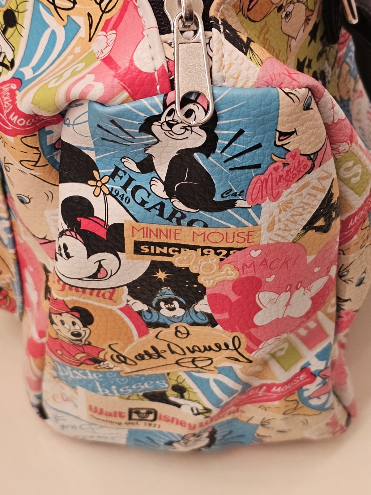 Disney Parks Mickey And Minnie Retro Print Satchel Bag/purse New From Disney