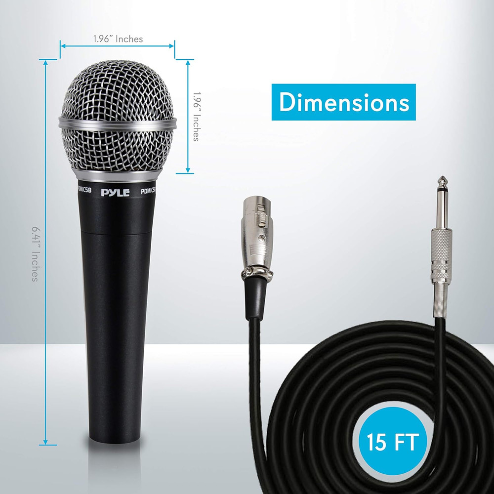 PDMIC78 & PDMIC58 Professional Handheld Moving Coil Microphones, Dynamic Cardioi