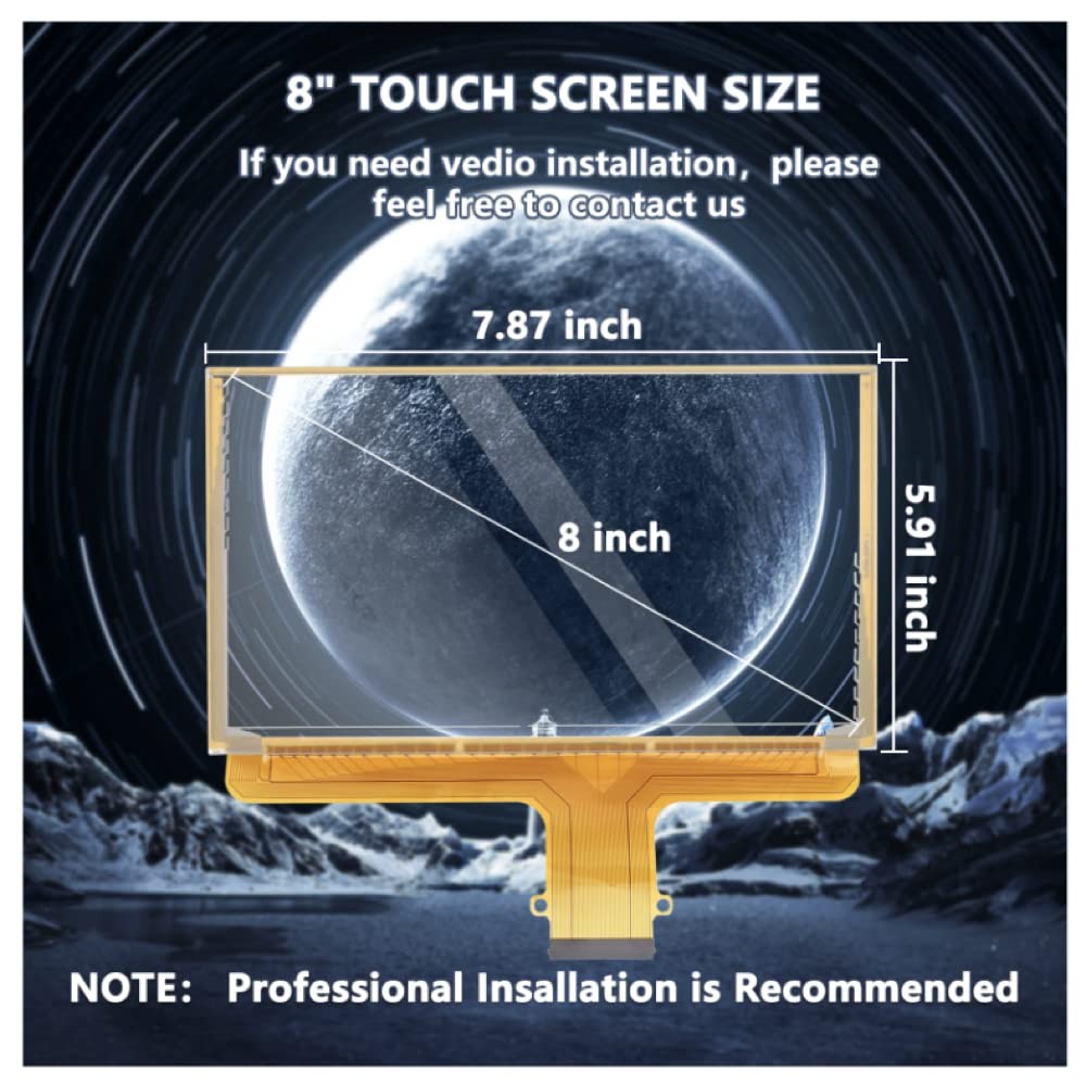 Fit GMC 8" Touch Screen - LCD Display without