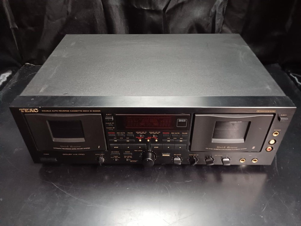 TEAC Cassette Deck W-6000r Junk Used