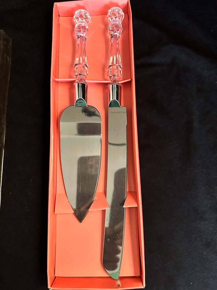 Everlasting Stainless Steel Wedding Cake Serving Set