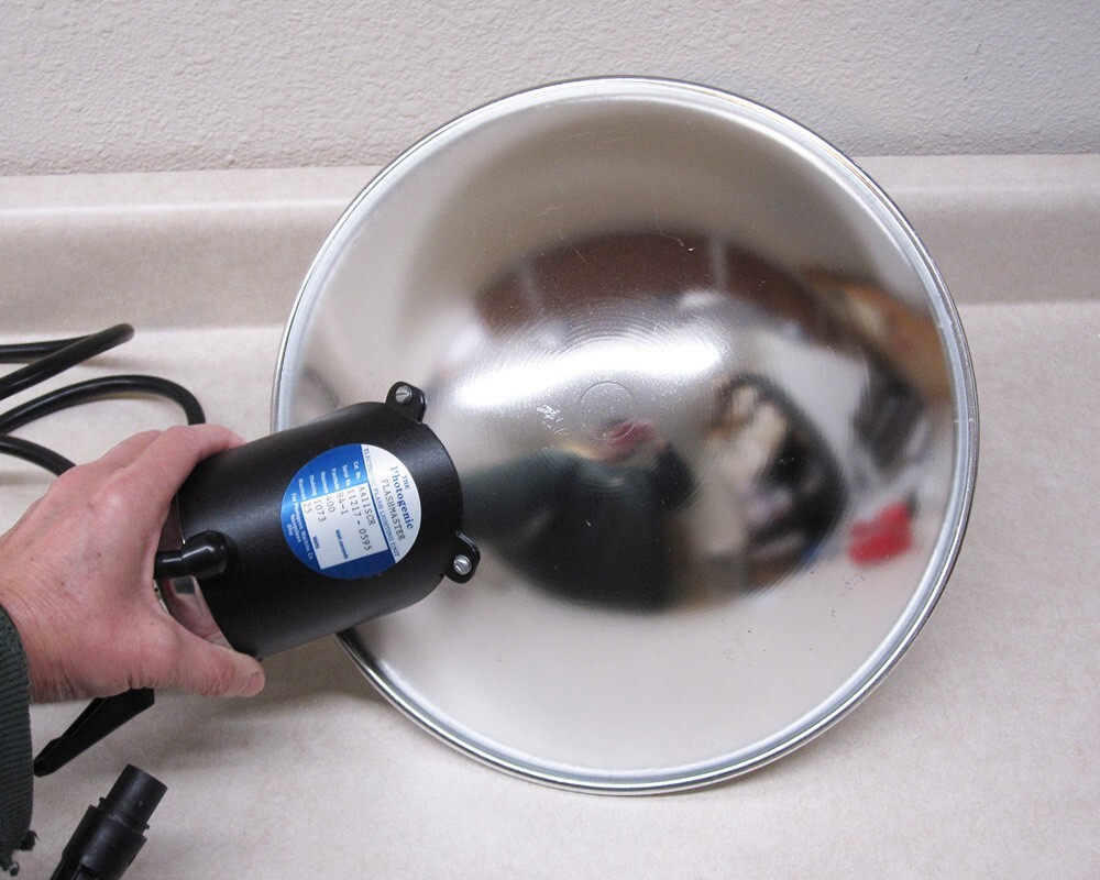 Photogenic Flashmaster AA11SCR Flash Head Diffuser Flash Tube & Modeling Lamp
