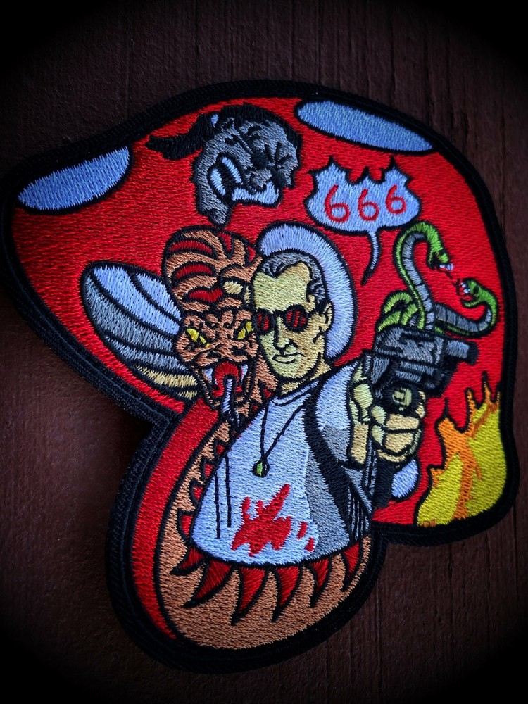 Natural Born Killers embroidered patch with hook & loop backing