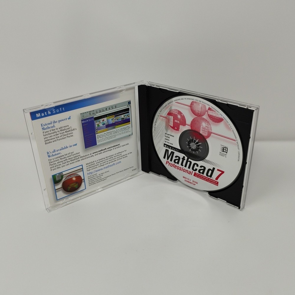 Mathsoft Mathcad 7 Professional MathConnex Treasury - 2 CDs & User Guides