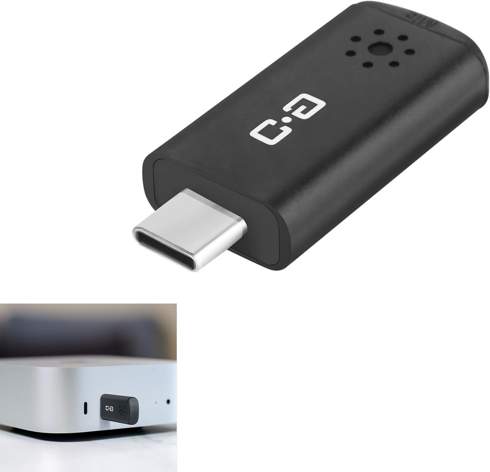 USB-C Mini Microphone for Mac M4/M4 Pro & MacBook Plug & Play US